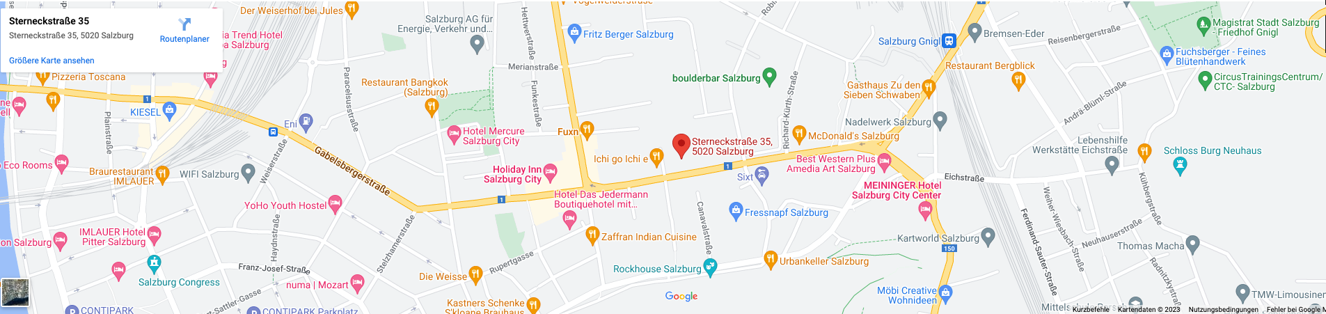 Google Maps Standort von EAG & Partner